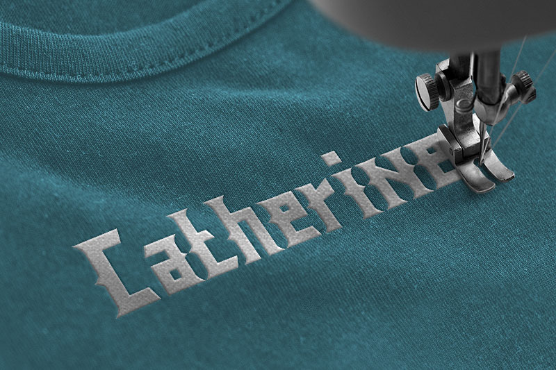 Legend Embroidery Display Font