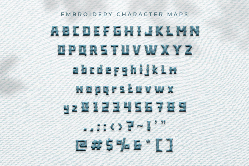 Legend Embroidery Display Font