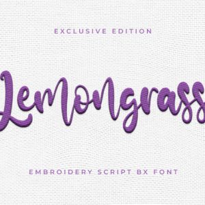 Lemongrass Embroidery Script Font