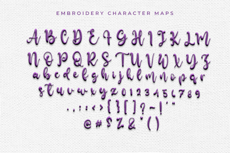 Lemongrass Embroidery Script Font