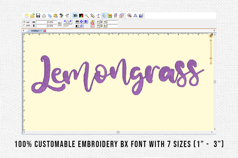 Lemongrass Embroidery Script Font