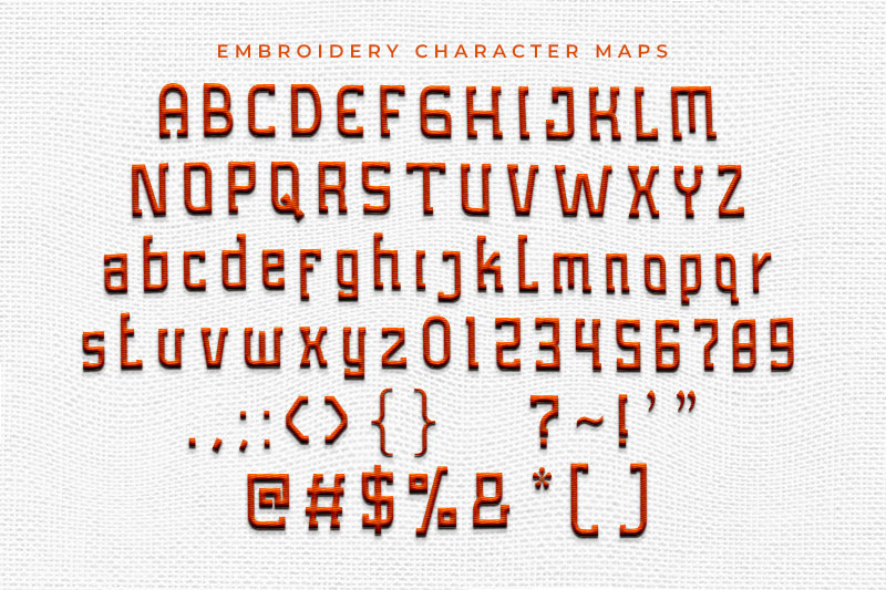 Lobots Embroidery Display Font