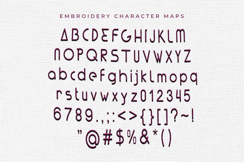 Lunar Embroidery Display Font