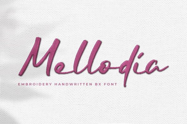 Mellodia Embroidery Script Font