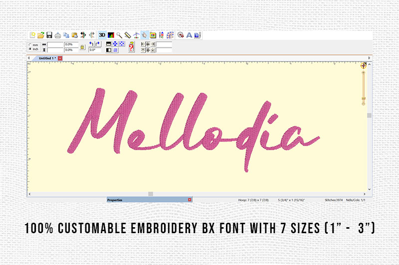 Mellodia Embroidery Script Font