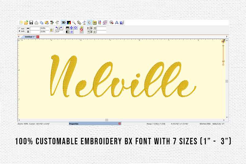 Nelville Embroidery Script Font