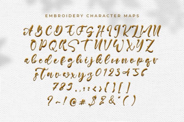 Nelville Embroidery Script Font