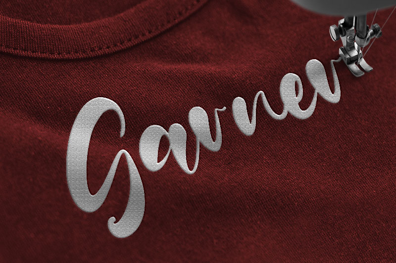 Paul Nora Embroidery Script Font