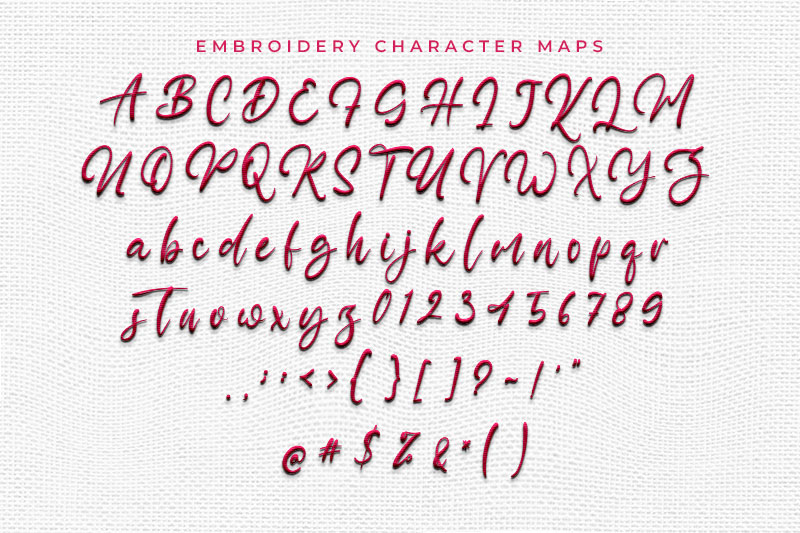 Prince Danice Embroidery Script Font