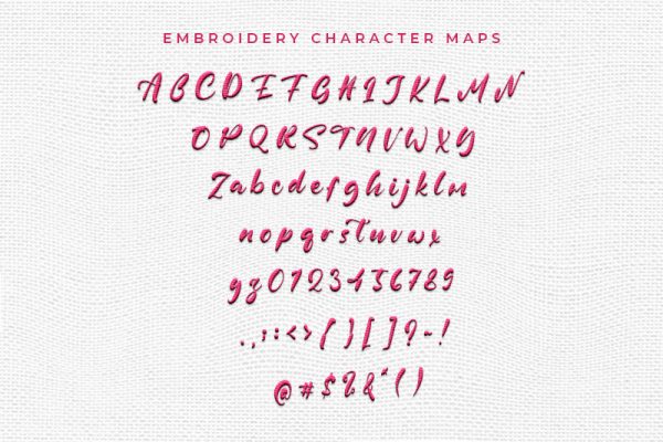 Ritta Kelly Embroidery Script Font