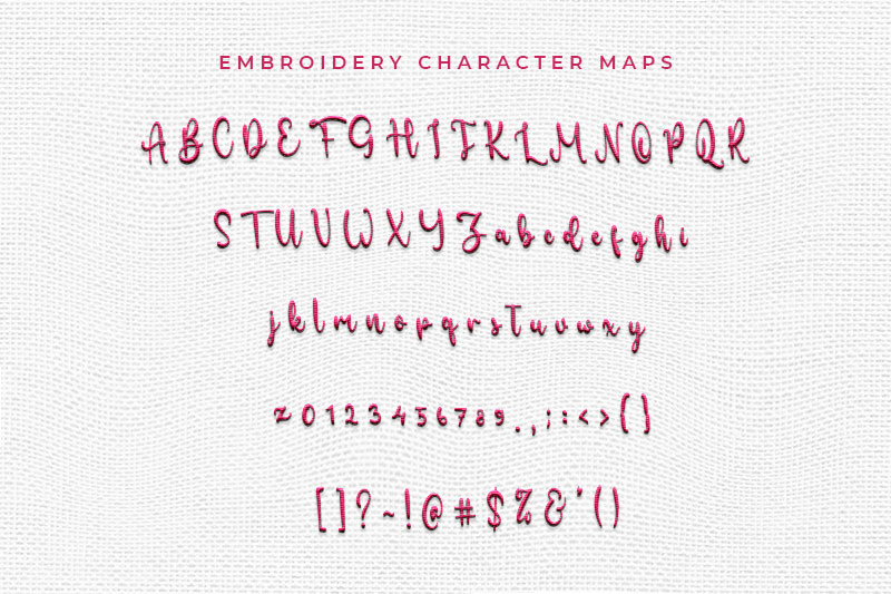 Sabas Renate Embroidery Script Font