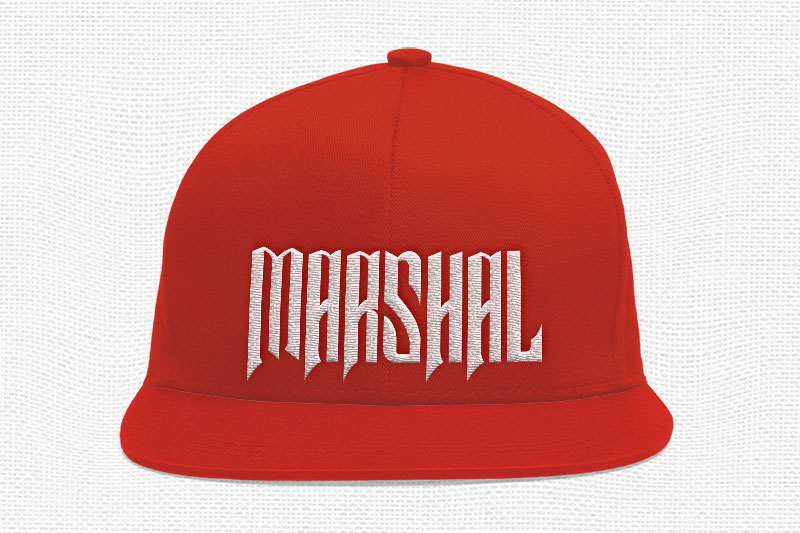 Samhock Embroidery Display Font