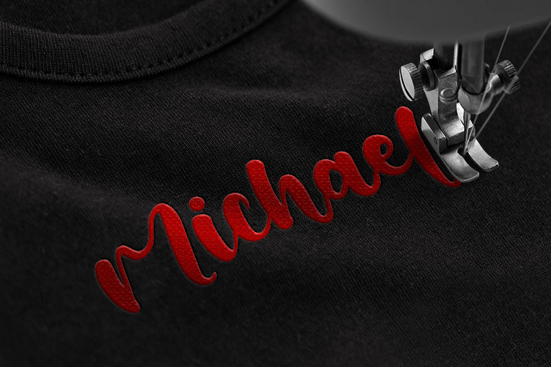 Sanctuary Embroidery Script Font