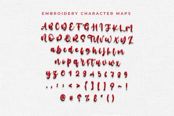 Sanctuary Embroidery Script Font