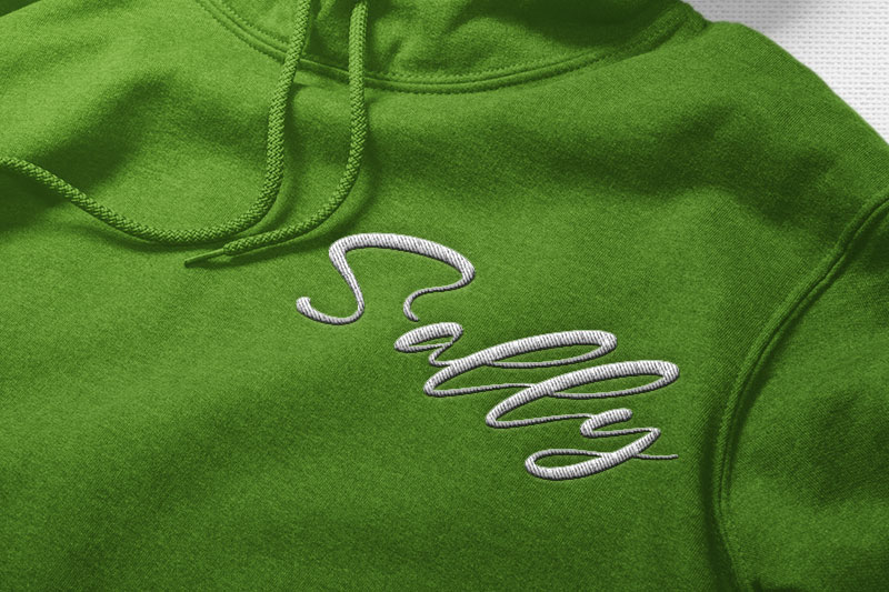 Sandra Rolley Embroidery Script Font