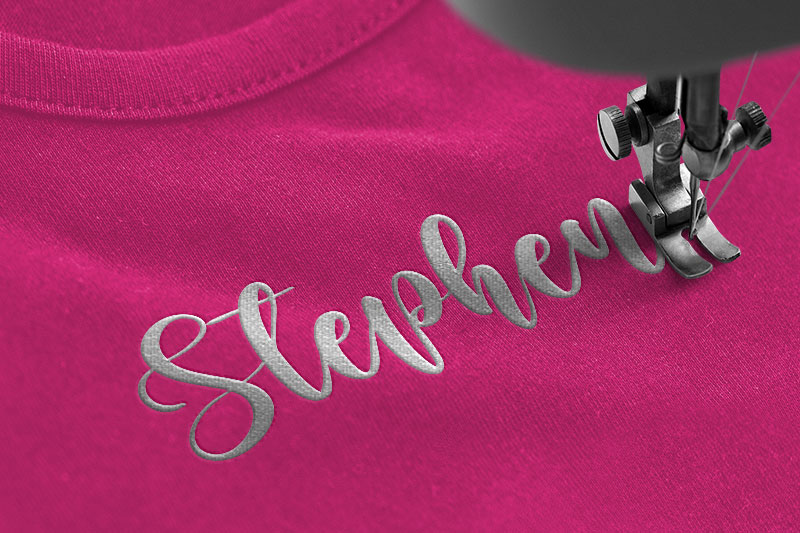 Sandwich Embroidery Script Font