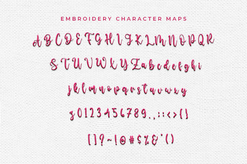 Sandwich Embroidery Script Font