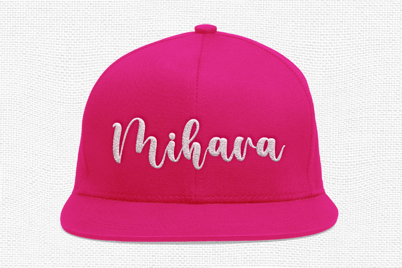 Sandwich Embroidery Script Font