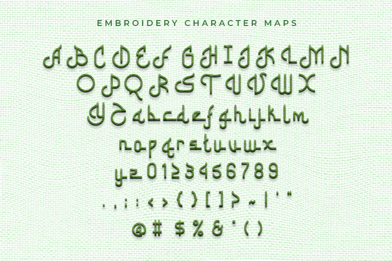 Shabyan Embroidery Decorative Font