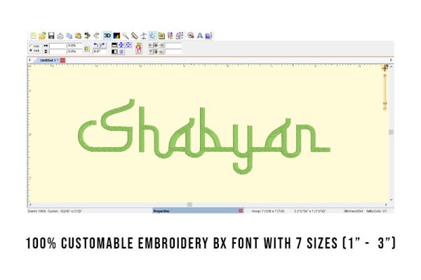 Shabyan Embroidery Decorative Font