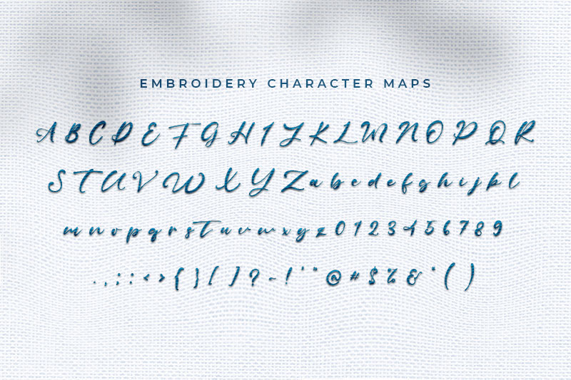 Shallows Embroidery Script Font