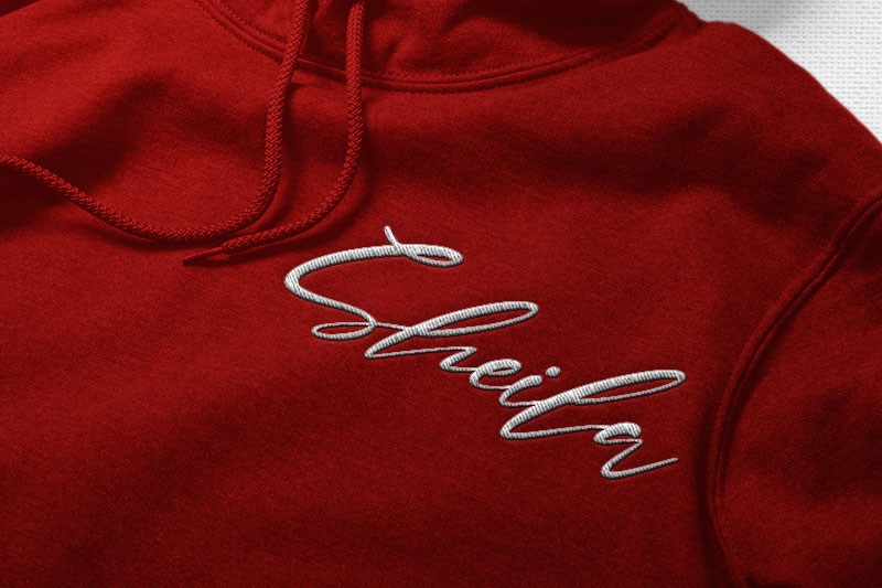 Sharkey Embroidery Script Font