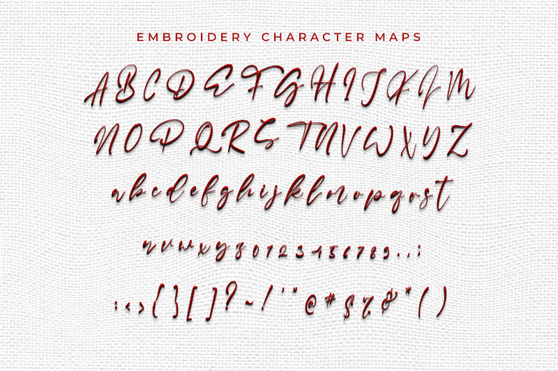 Sharkey Embroidery Script Font