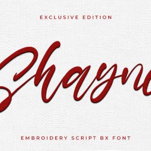 Shayne Embroidery Script Font