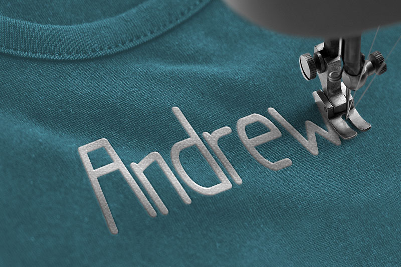 The Owner Embroidery Display Font