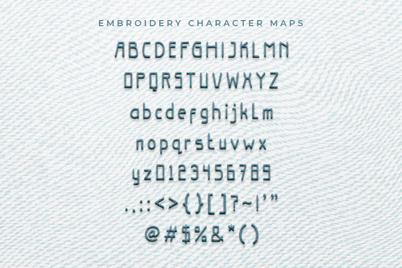 The Owner Embroidery Display Font