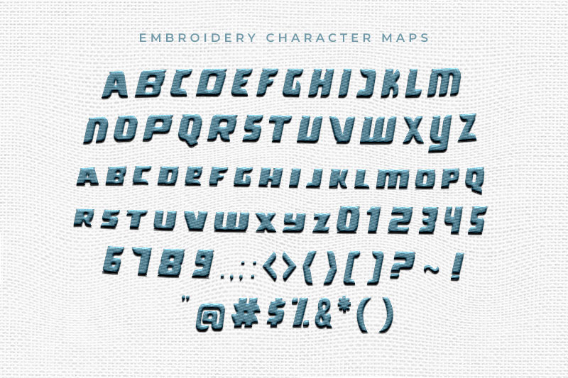 Threarer Embroidery Display Font