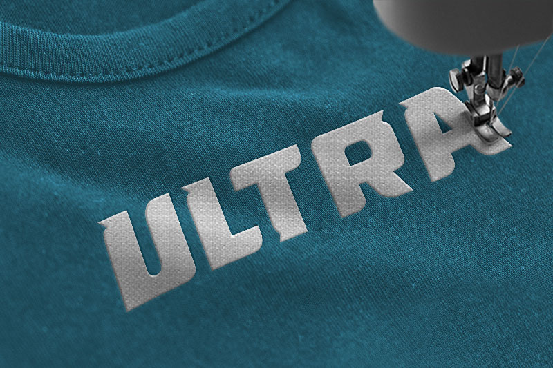 Threarer Embroidery Display Font