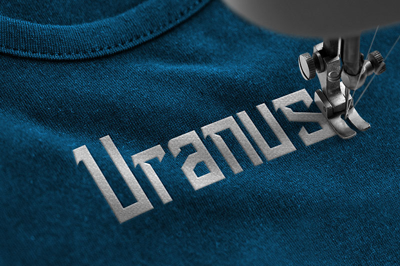 Warlock Embroidery Display Font