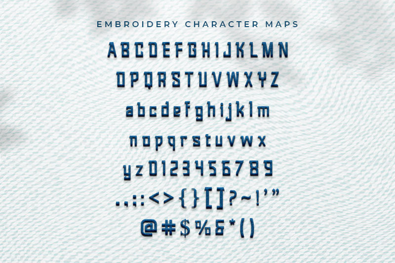 Warlock Embroidery Display Font