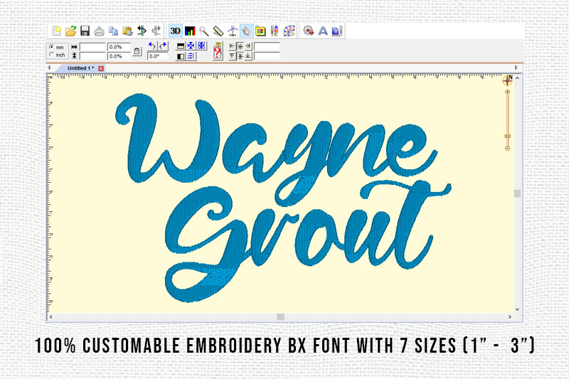 Wayne Grout Embroidery Script Font