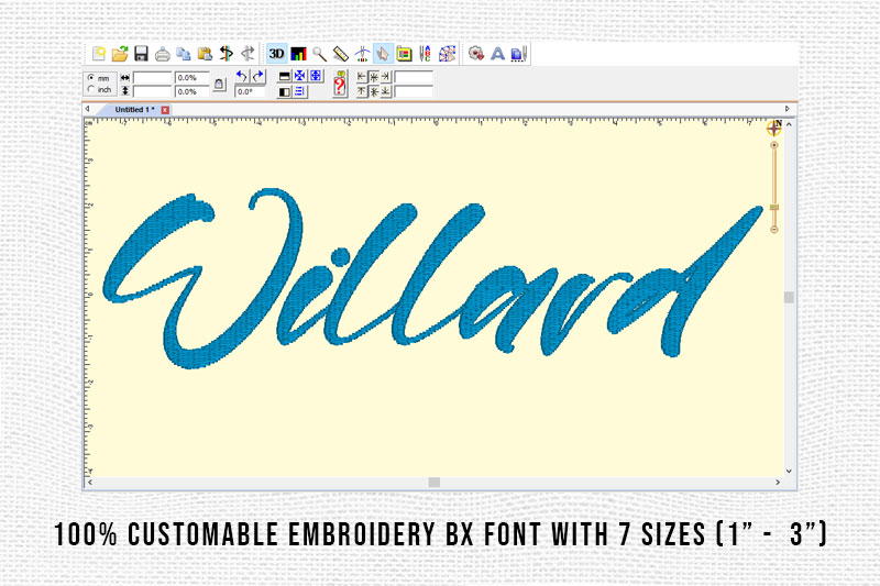Willard Embroidery Script Font