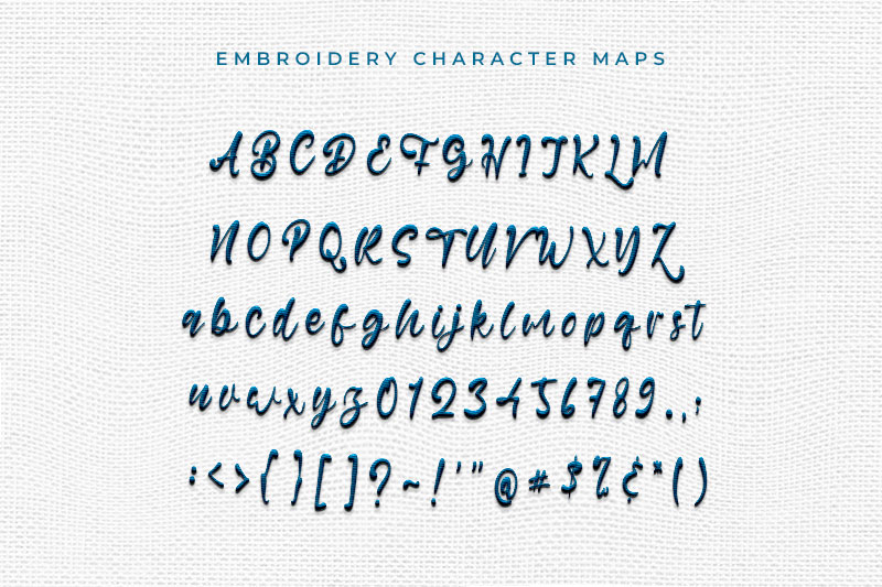 Windy Allan Embroidery Script Font