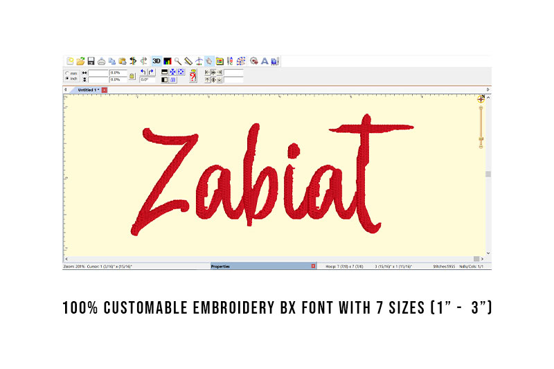 Zabiat Embroidery Script Font