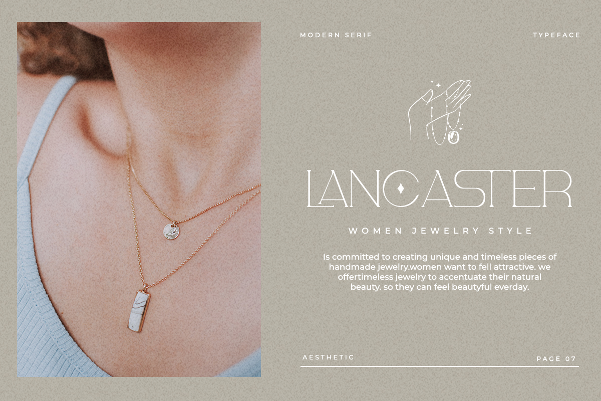 Aesthetic Modern Serif Font