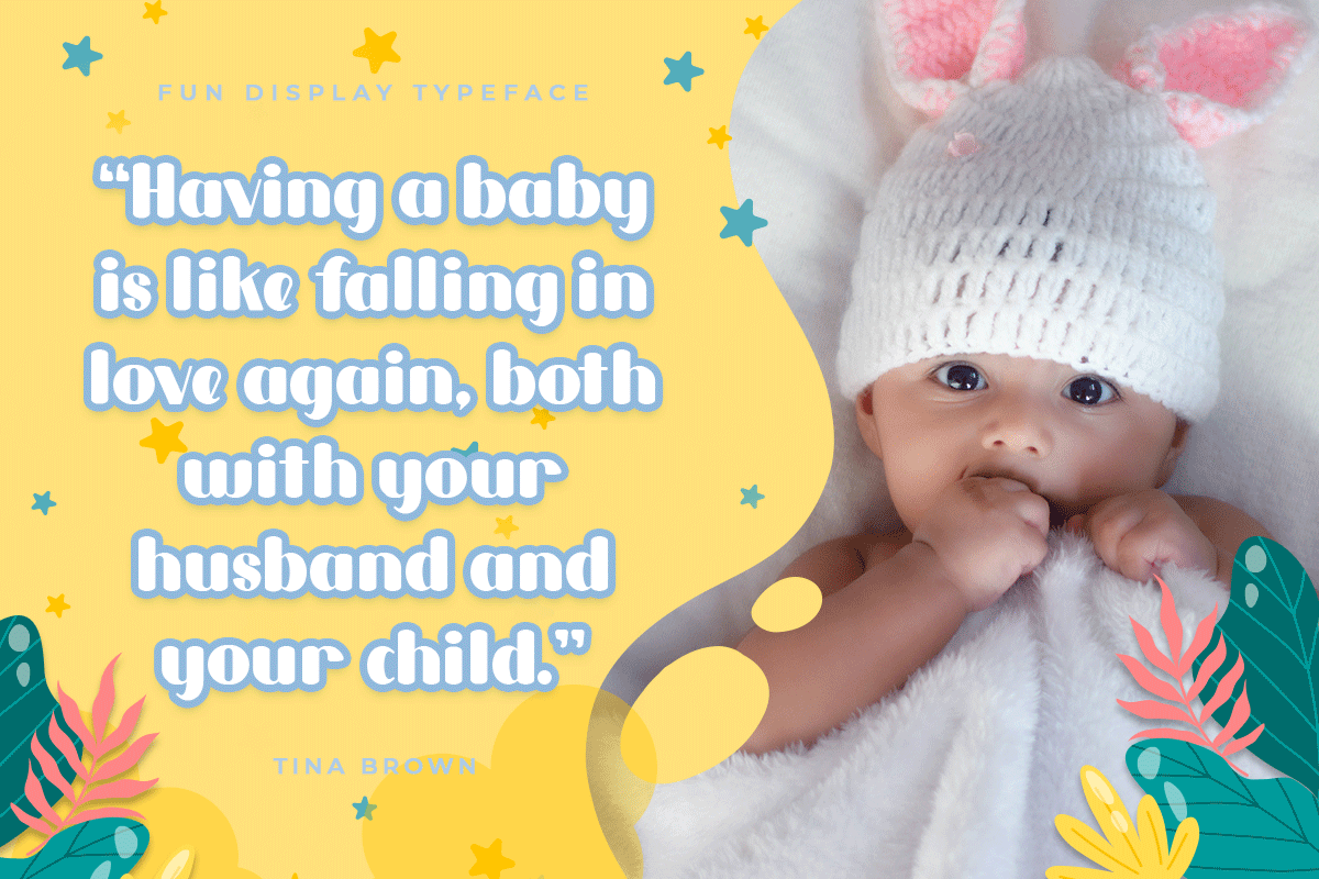 Baby Cute Modern Kids Font