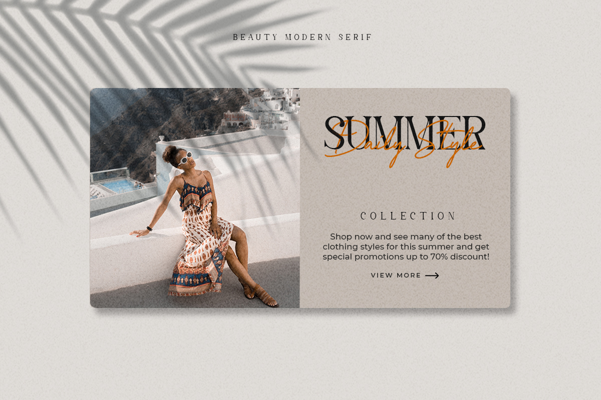 Beauty Modern Serif Font