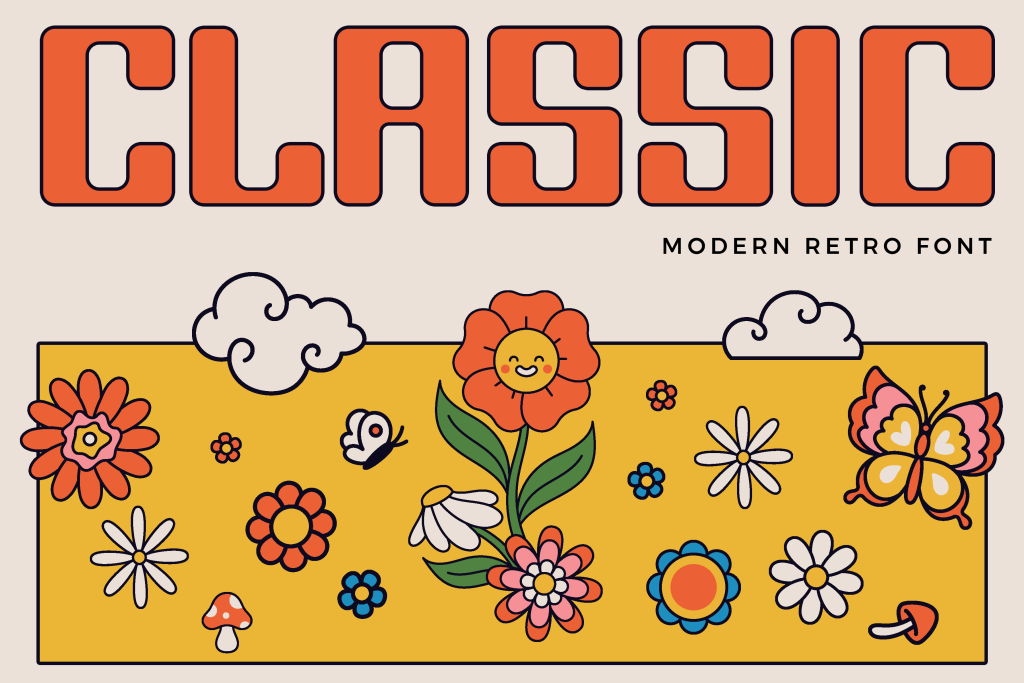 Classic Modern Retro Font - Font Kong