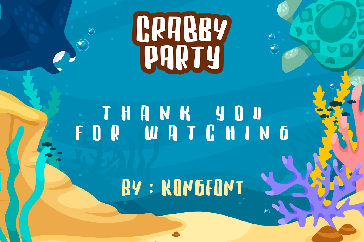 Crabby Party Modern Display Font