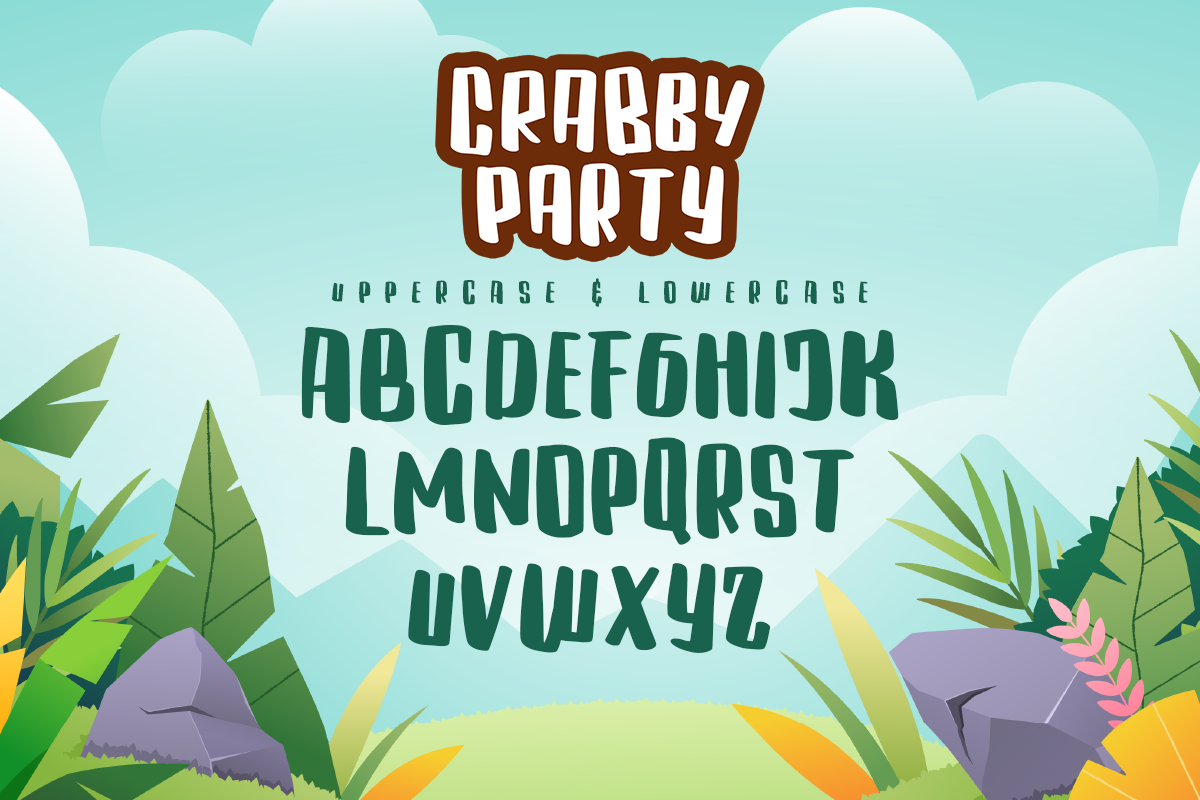 Crabby Party Modern Display Font
