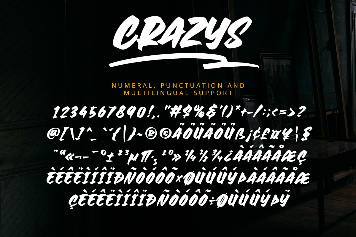 Crazys Modern Display Font