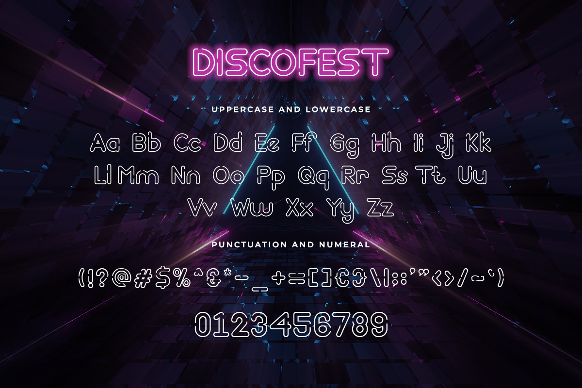 Discofest Modern Futuristic Font