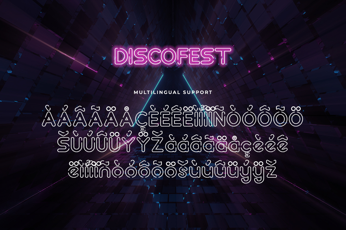 Discofest Modern Futuristic Font