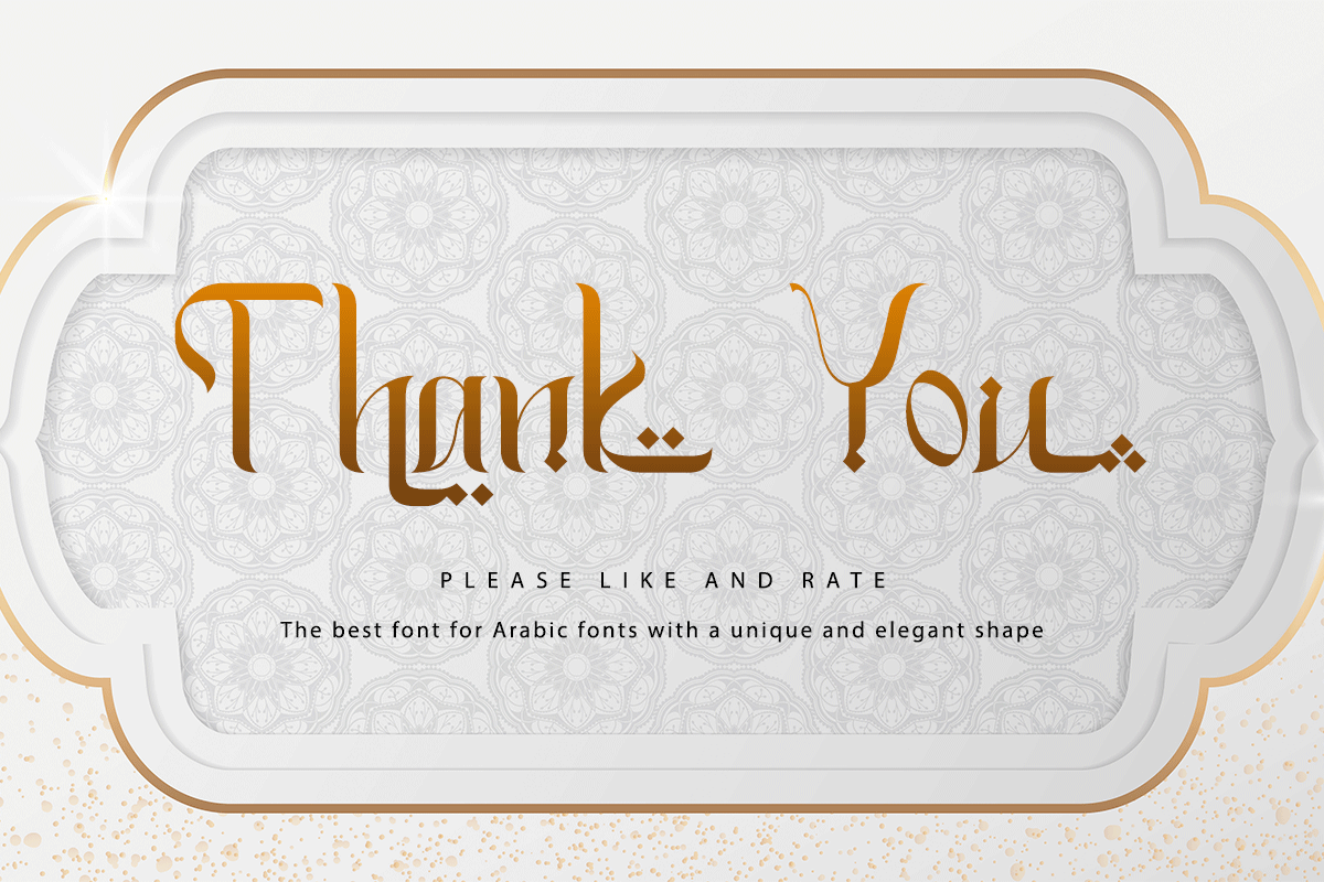 Eid Mubarak Arabic Modern Arabic Font - Image 7