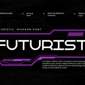 Futurist Modern Futuristic Font