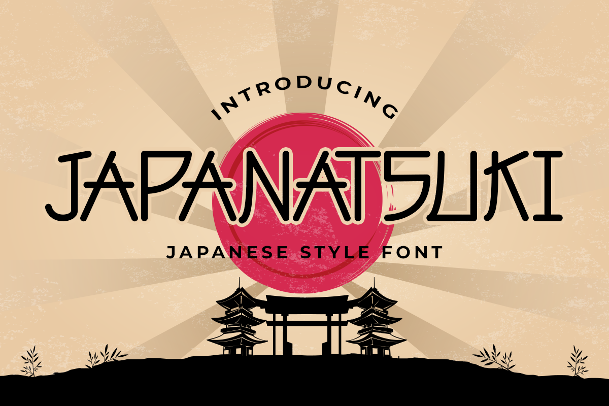 Japanatsuki Modern Japanese Font Font Kong
